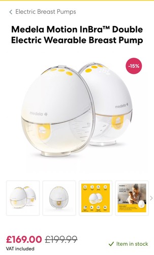Medela motion inbra double - medela,