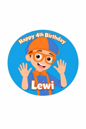 Blippi personalised editable - blippi,
