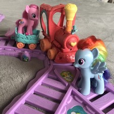 My Little Pony Express Train Set With 2 Ponies Working
