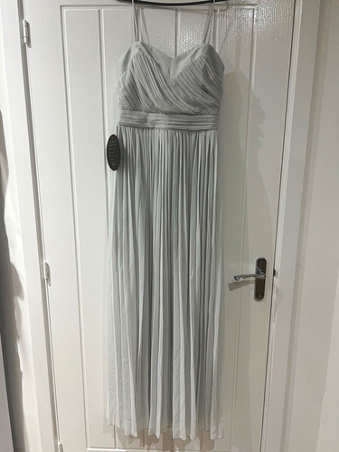 Lipsy grey chiffon pleated - lipsy,