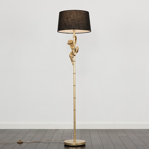 Retro monkey floor lamp - floor, tall