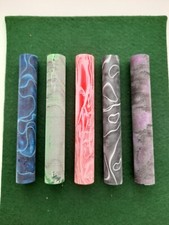 5 ACRYLIC PEN BLANKS 125MM X