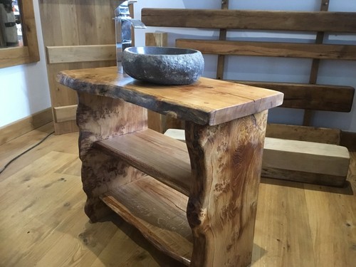 Oak wash stand live - wash,