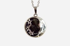 MYSTIC GEMS Moon Natural Gemstone Pendant Necklace 50cm with Pouch