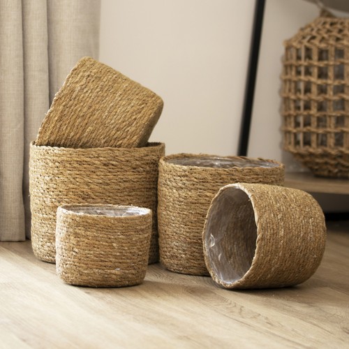 Set seagrass basket - set,