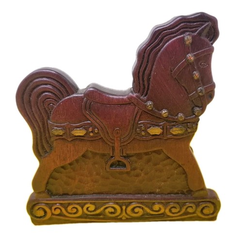 Vintage wooden wood carousel - wooden,