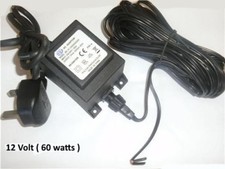12v  AC  60W Garden Transformer outdoor 12 volts 60 WATTS Power Supply IP68