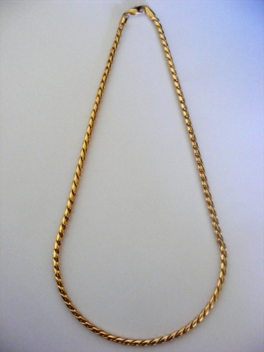 Gold plated tone - /, english