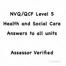 NVQ/QCF DIPLOMA LEVEL 5 HEALTH