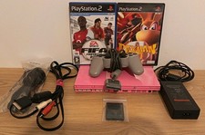 PS2 Slim Pink Console Bundle With Gamss Fully Tested And Working See Photos