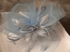 Corn Flower Blue fascinator