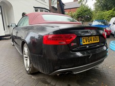 2015 AUDI S5 CONVERTIBLE  3.0TFSI V6 QUATTRO AUTO DAMAGED  REPAIRABLE SALVAGE