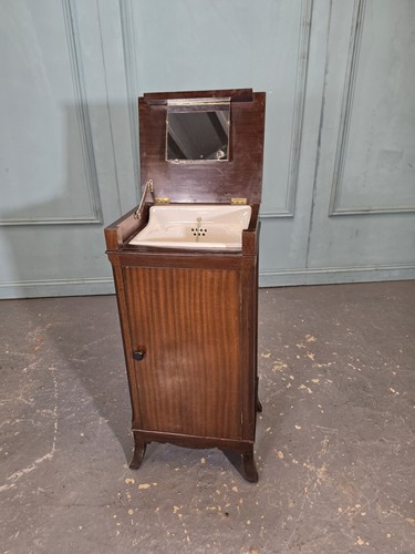 Edwardian mahogany washstand - edwardian,