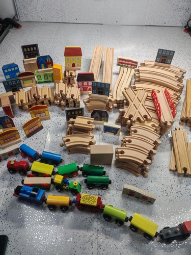 Giant kids wooden train - kids,