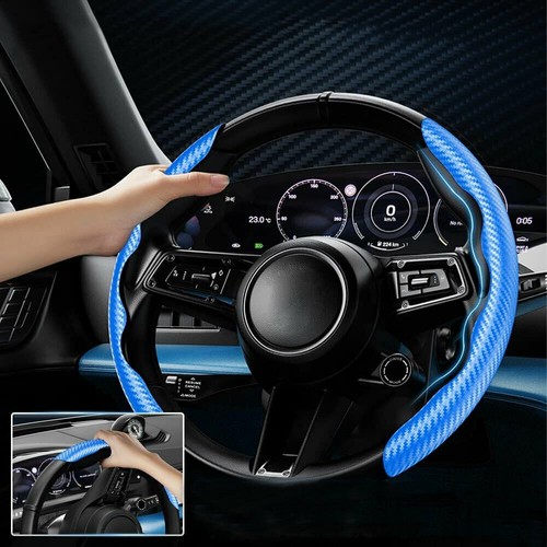 Blue carbon fiber car - carbon,