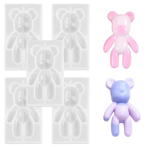 Pcs bear resin mould - 5,