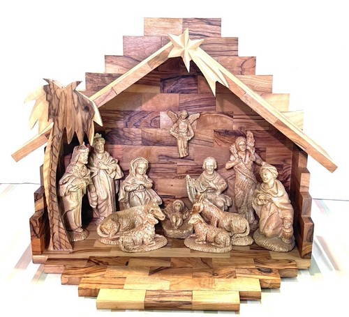 Large 12pc hand carved - 12pc,