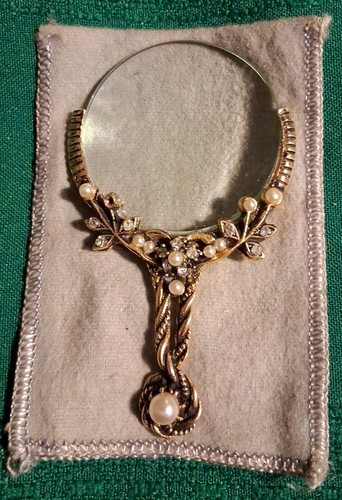 Antique pinchbeck magnifying - pinchbeck,