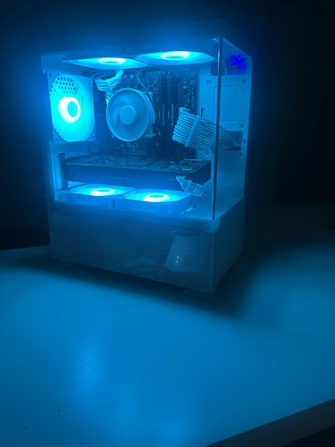 White rgb custom gaming - white,