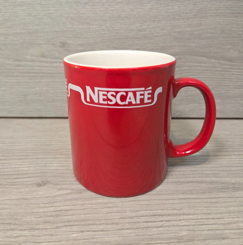 Vintage nescafe red ceramic - red,