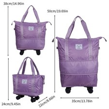 Lightweight Luggage Trolley Suitcase Travel Bag Holdall Duffle Bag on Wheels NEW