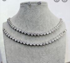 Tennis Necklace Earrings