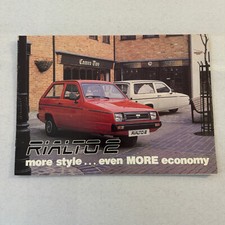 Reliant Rialto 2 Car Sales