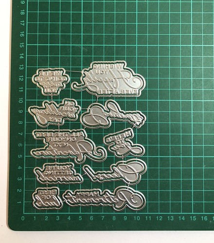 20pcs sentiments hot foil - 20pcs,