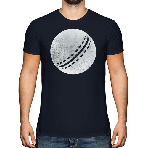 Cricket ball distressed print - cricket,