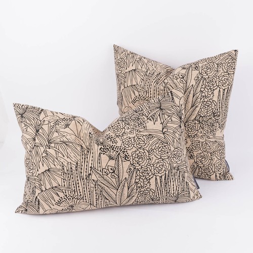 Cushion cover orphee - cushion, botanics