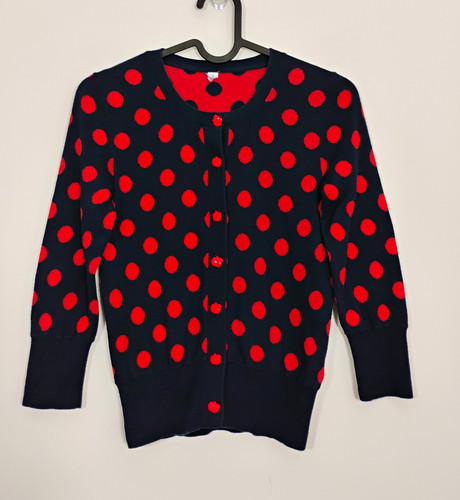 Debenhams navy red polka - &, dot