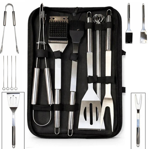 Pcs bbq tools stainless - 6,