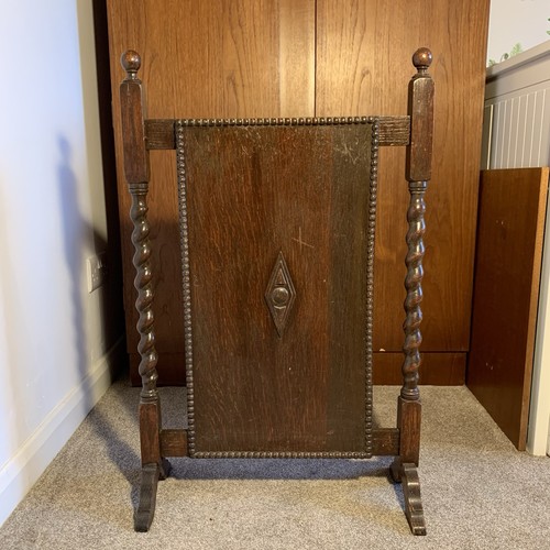 Antique art deco oak - art, fire