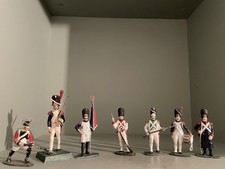Plastic Toy Soldiers 1/32. 7 x Napoleonic era French Regiments by Airfix.