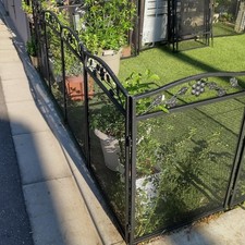 Strong metal garden fence - metal,