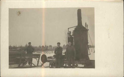Logging lumber steam machine - logging,