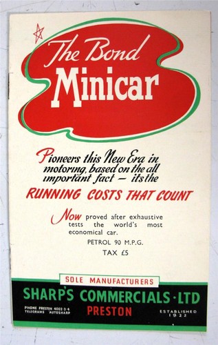 Bond minicar car sales - bond,