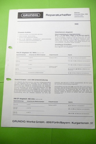 Service manual for grundig - manual,