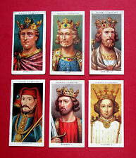 PLAYERS  SIX  1935 CIGARETTE CARDS  KINGS & QUEENS OF ENGLAND  5-7-9-10-12-13