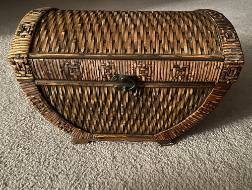 Brown wicker wood - brown, &