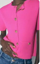 Short sleeved cardigan with