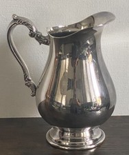 Vintage Silver Plated Water/Milk Jug By MR In The Victorian Style. 13.5 cm Tall