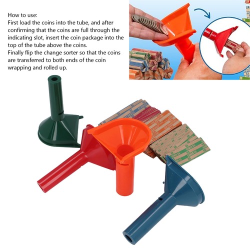 Coin counter tube plastic - 4x,