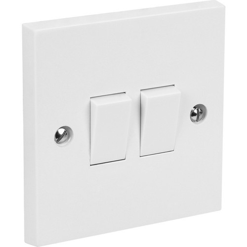 Light switch white - switch, plastic
