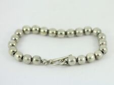 Tianguis Jackson Bead Bracelet Sterling Silver Ladies 925 26.8g Cx84