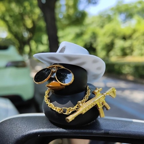 Cowboy hat black duck - black,