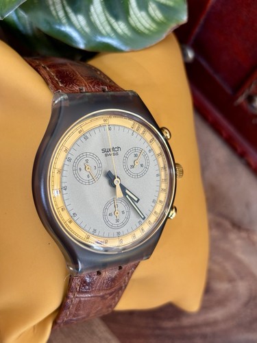 Swatch watch scm100 goldfinger - watch,