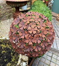 X Large Rusty Metal Hydrangea