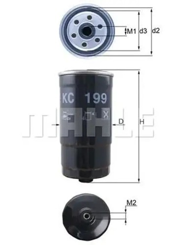 Fuel filter spin kc - spin-on,