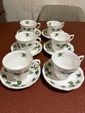 Set of 6 Colclough Ivy Leaf